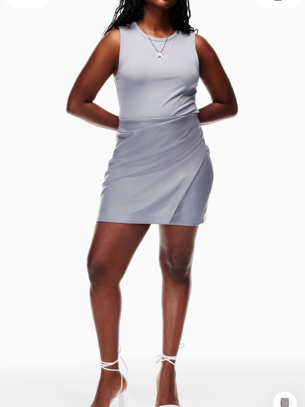 Aritzia - Wilfred Angie Skirt in Color Ardoise